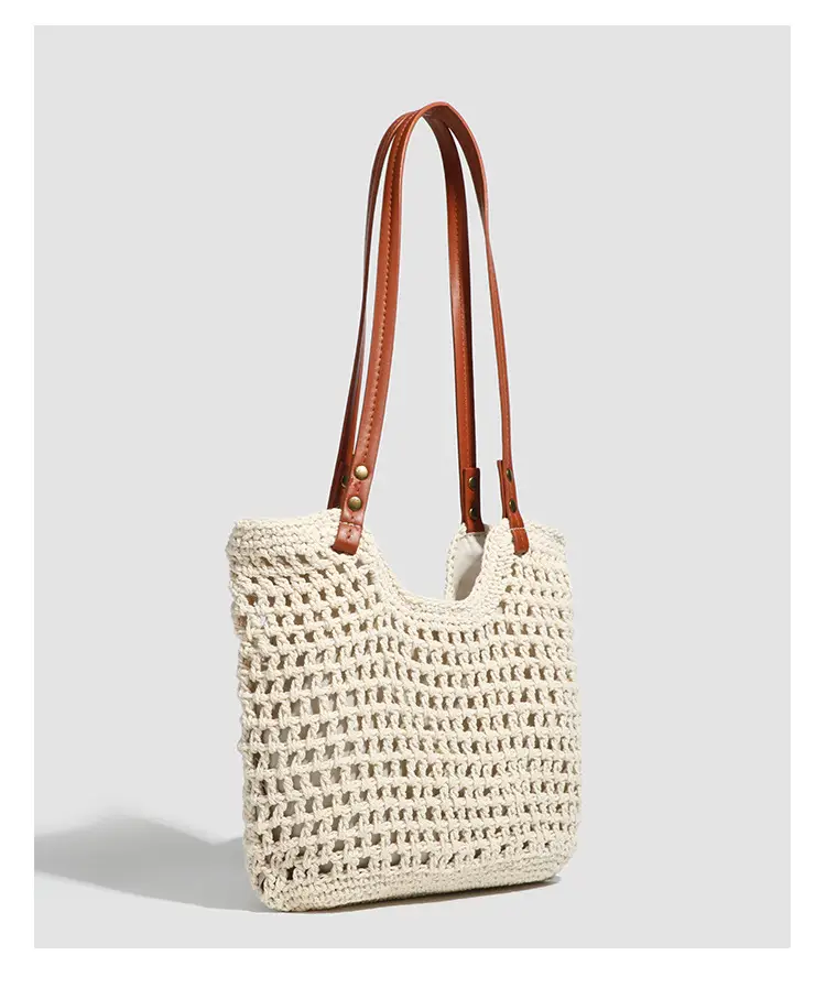 Women Woven Beach Tote Bag Large Capacity Shoulder Bag — feature 26
