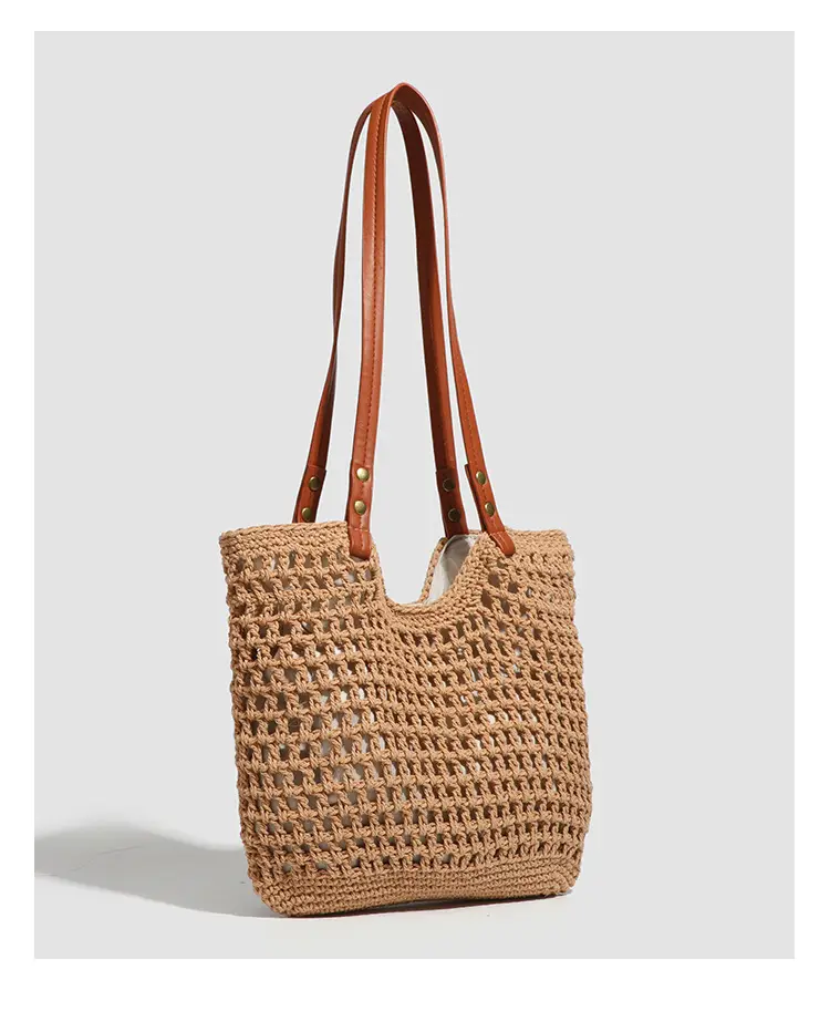 Women Woven Beach Tote Bag Large Capacity Shoulder Bag — feature 28