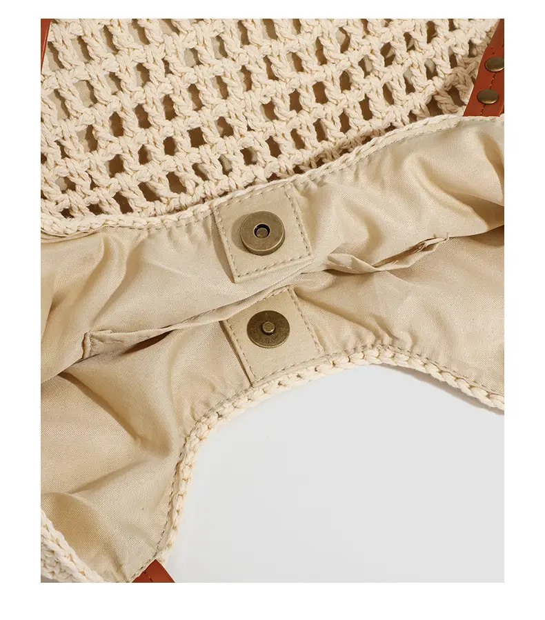 Women Woven Beach Tote Bag Large Capacity Shoulder Bag — feature 30