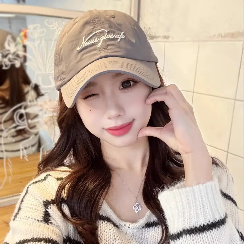 Women's Spring Sun Cap Green Pink 2025
