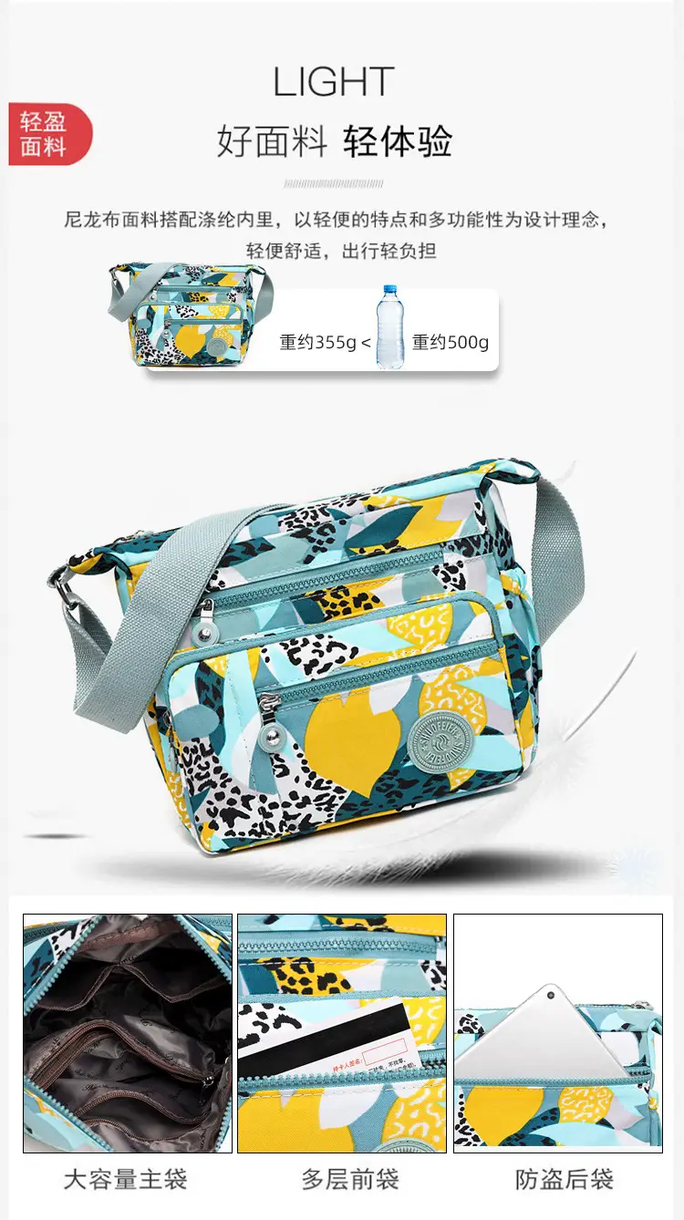 Factory Wholesale 2025 Nylon Shoulder Bags Multi-Pocket Commuter — feature 13