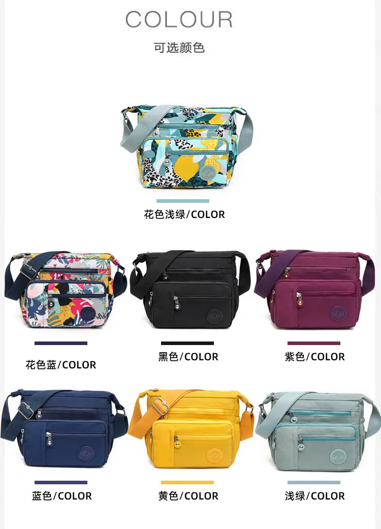 Factory Wholesale 2025 Nylon Shoulder Bags Multi-Pocket Commuter — feature 16