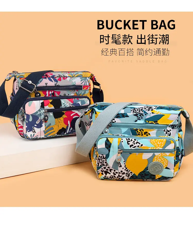 Factory Wholesale 2025 Nylon Shoulder Bags Multi-Pocket Commuter — feature 2