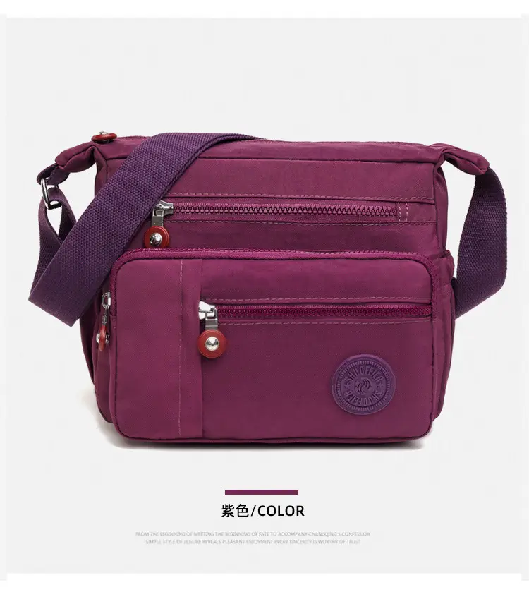 Factory Wholesale 2025 Nylon Shoulder Bags Multi-Pocket Commuter — feature 21