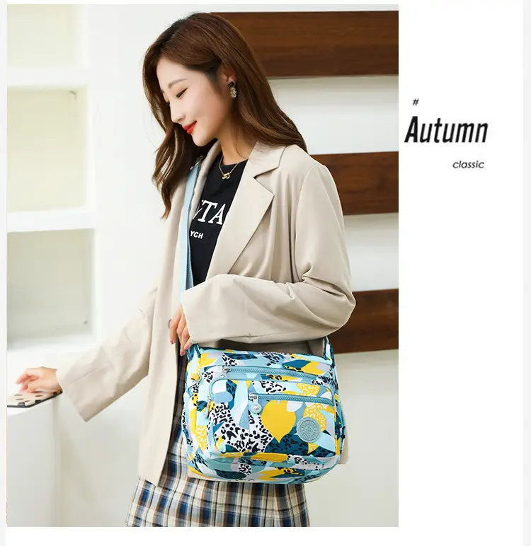 Factory Wholesale 2025 Nylon Shoulder Bags Multi-Pocket Commuter — feature 27