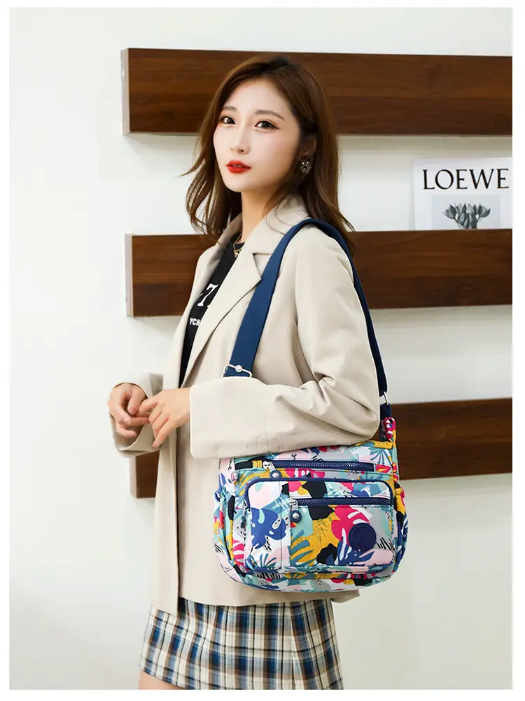 Factory Wholesale 2025 Nylon Shoulder Bags Multi-Pocket Commuter — feature 28