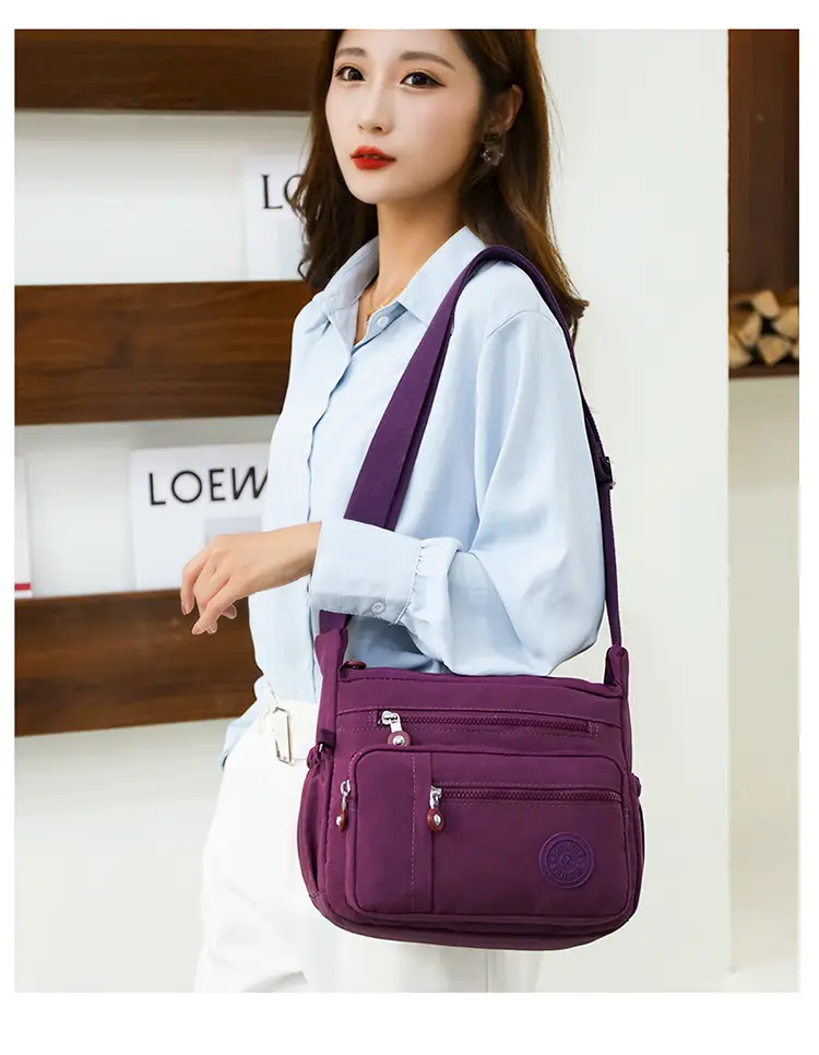 Factory Wholesale 2025 Nylon Shoulder Bags Multi-Pocket Commuter — feature 33