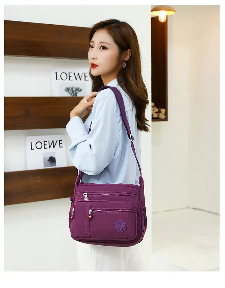 Factory Wholesale 2025 Nylon Shoulder Bags Multi-Pocket Commuter — feature 34