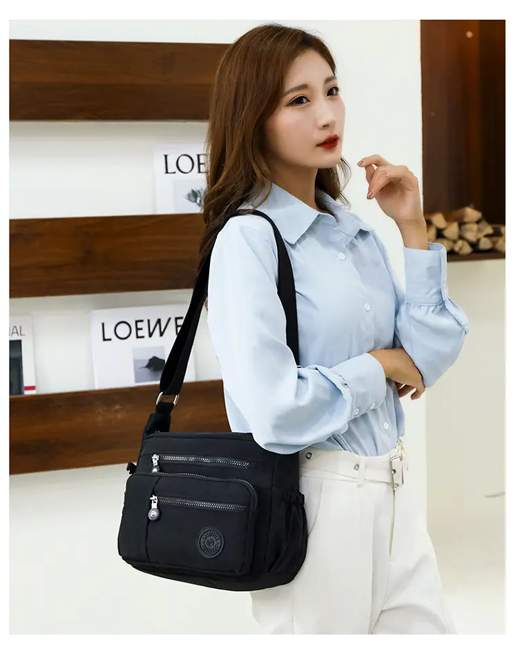 Factory Wholesale 2025 Nylon Shoulder Bags Multi-Pocket Commuter — feature 38