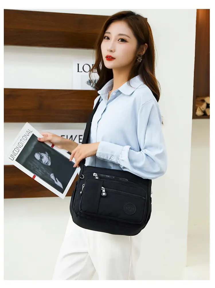 Factory Wholesale 2025 Nylon Shoulder Bags Multi-Pocket Commuter — feature 42