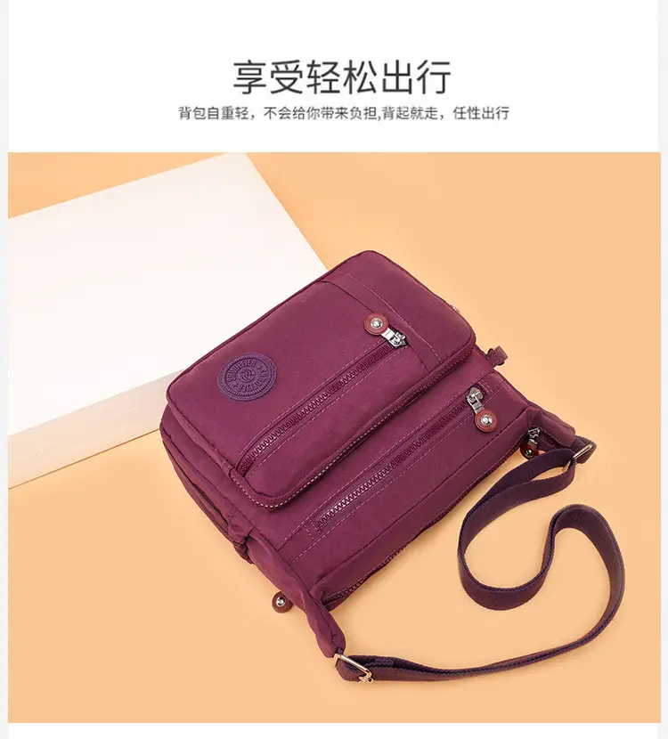 Factory Wholesale 2025 Nylon Shoulder Bags Multi-Pocket Commuter — feature 6
