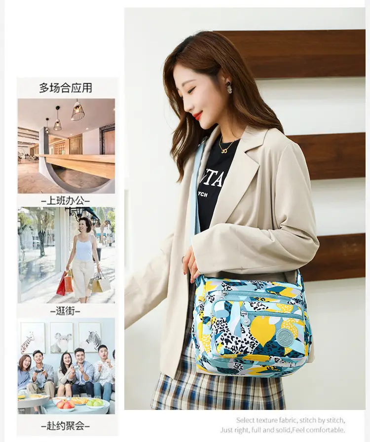 Factory Wholesale 2025 Nylon Shoulder Bags Multi-Pocket Commuter — feature 9