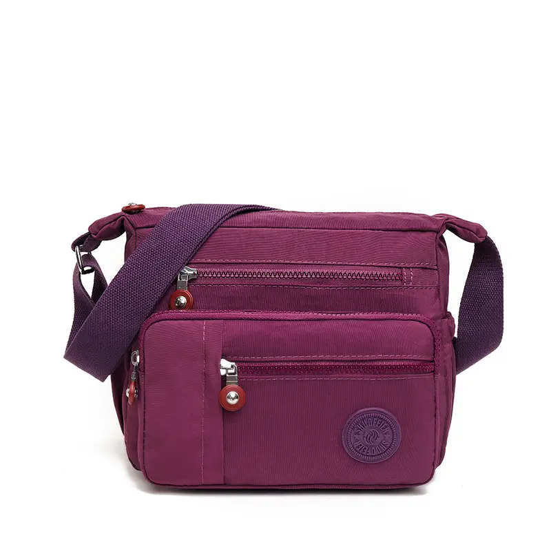Factory Wholesale 2025 Nylon Shoulder Bags Multi-Pocket Commuter - Image 4