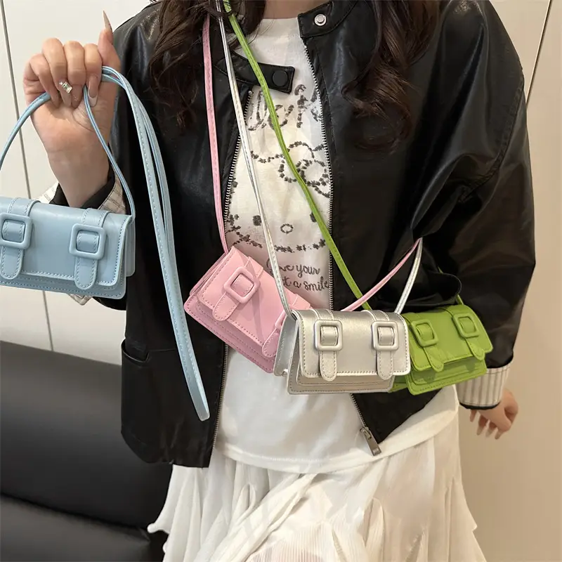 Candy Color Mini Shoulder Bag for Women - Image 12