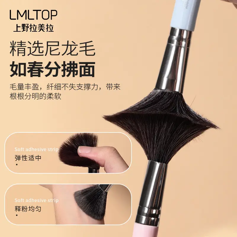 Portable Makeup Brush Set 6 Pcs Light Blue - Image 10