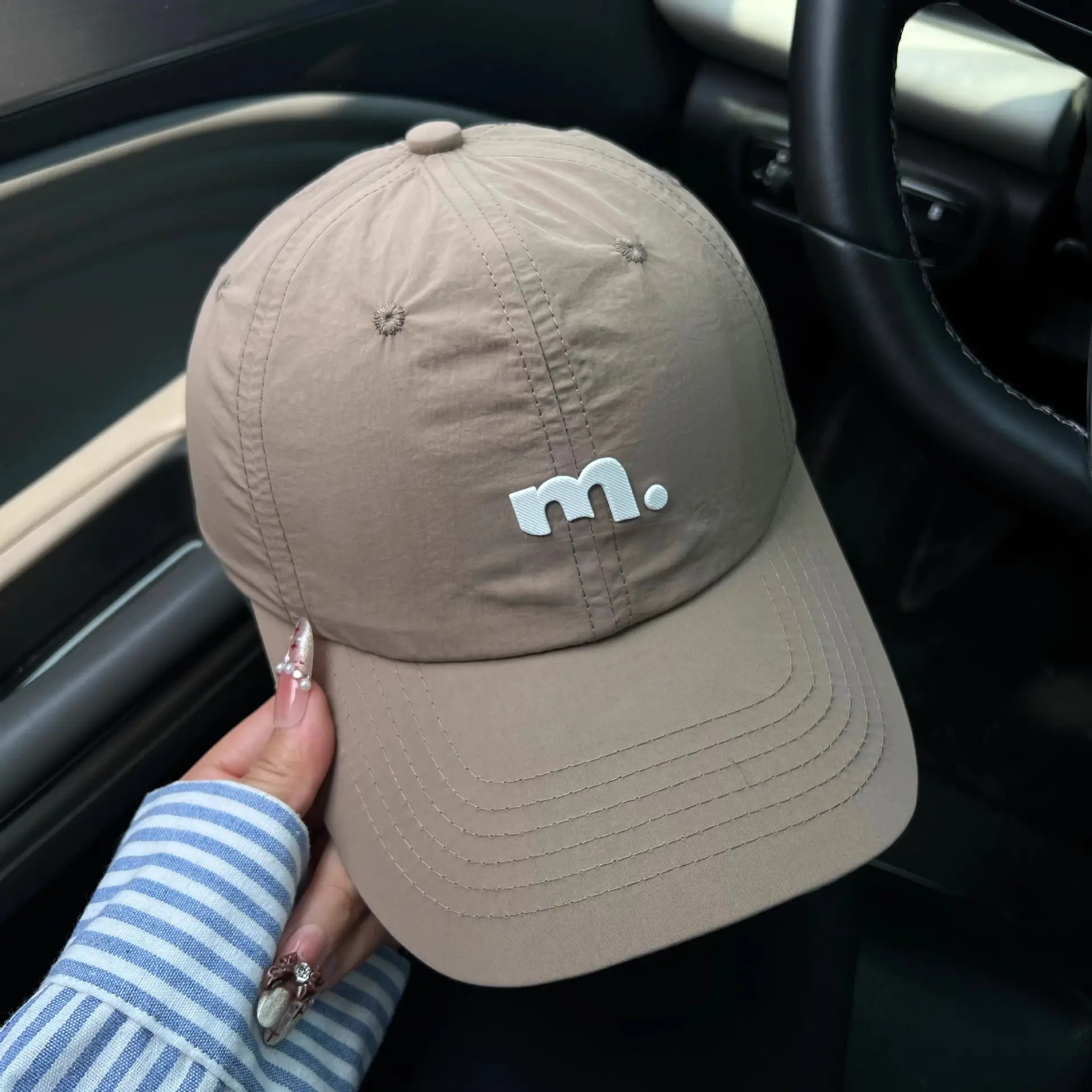 Women 2025 Letter Embroidered Baseball Cap Soft Top Hat - Image 11