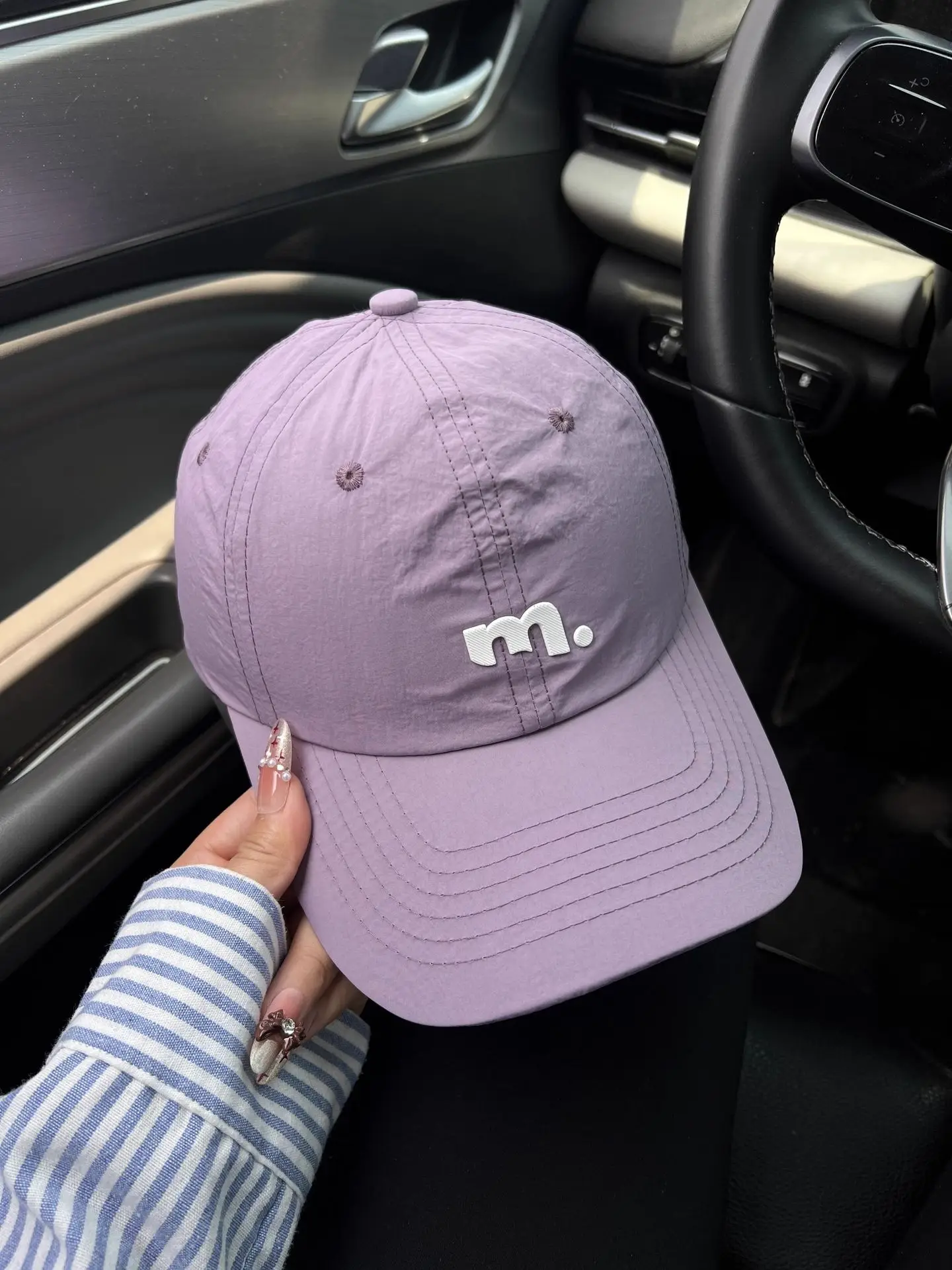 Women 2025 Letter Embroidered Baseball Cap Soft Top Hat — feature 1