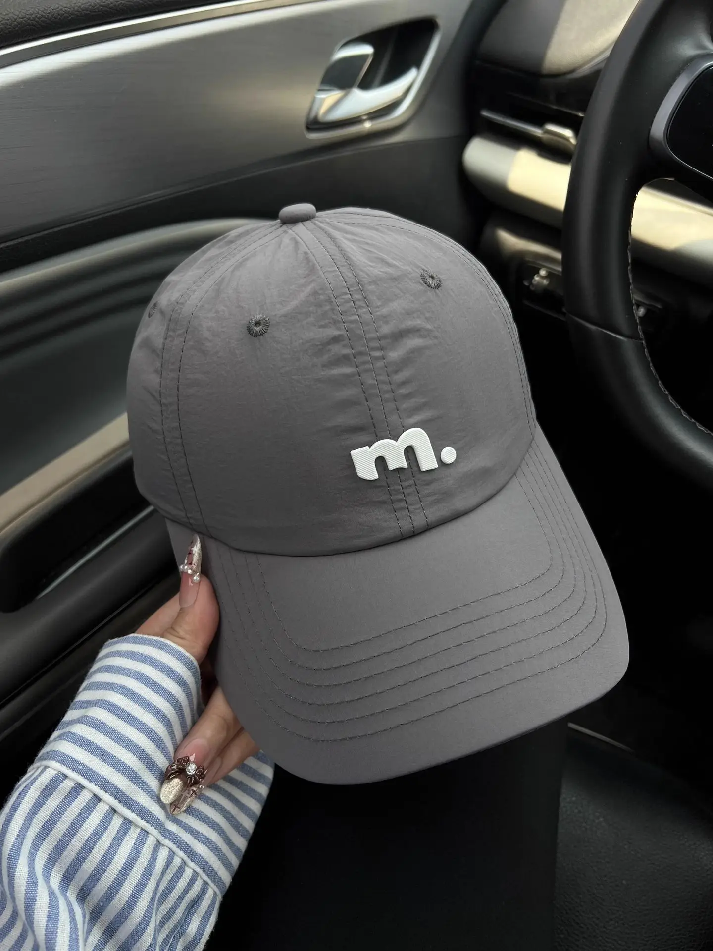 Women 2025 Letter Embroidered Baseball Cap Soft Top Hat — feature 4