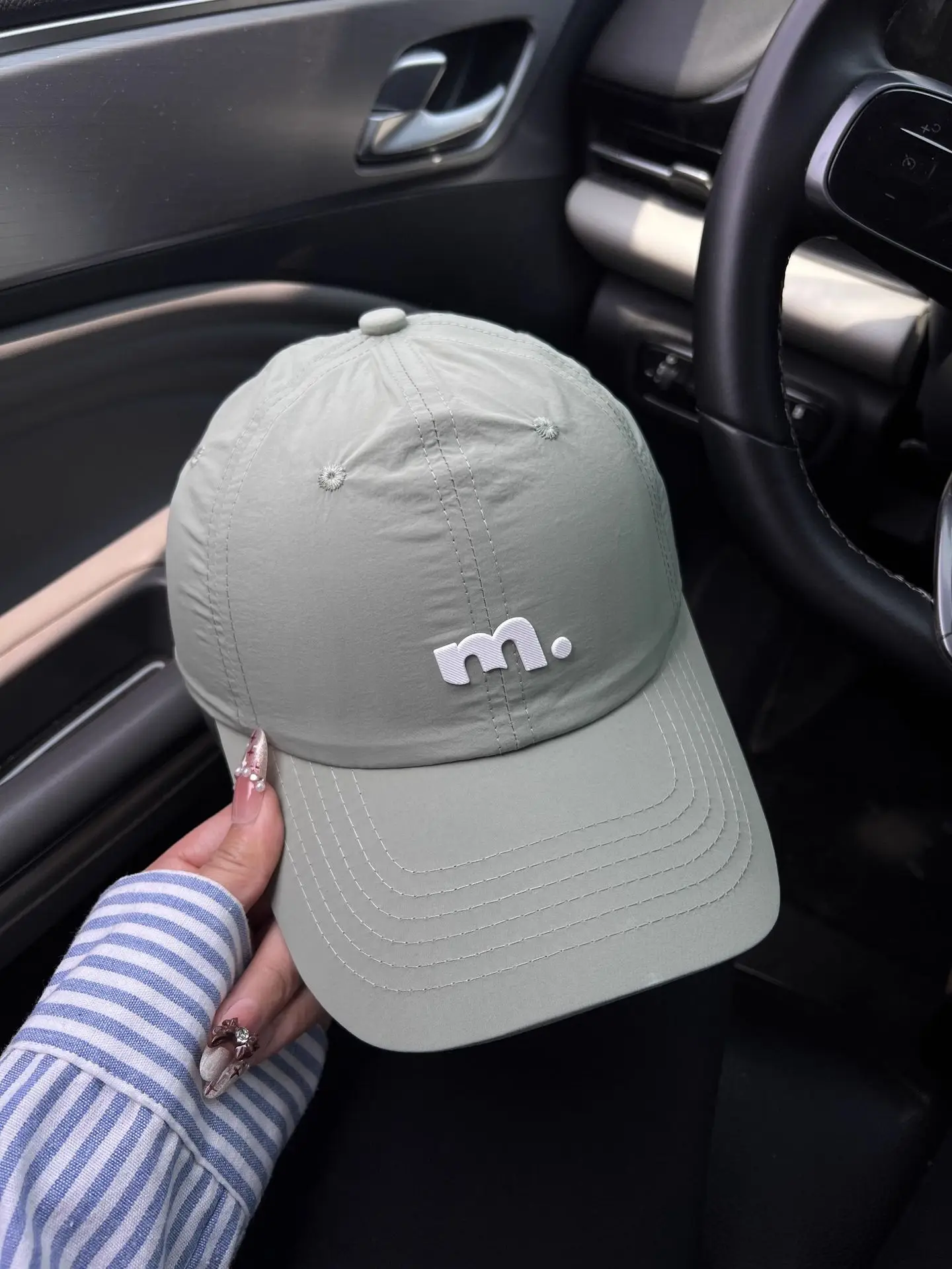 Women 2025 Letter Embroidered Baseball Cap Soft Top Hat - Image 5