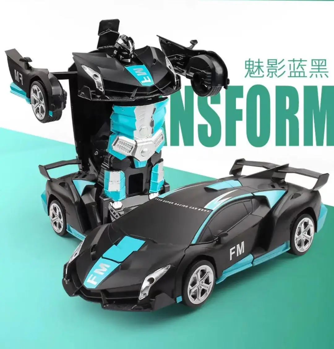 Remote Control Transforming Car Charging Racing Car King Kong Robot Baby Boy and Girl Kidsren's Police Car Toy Gift — feature 7