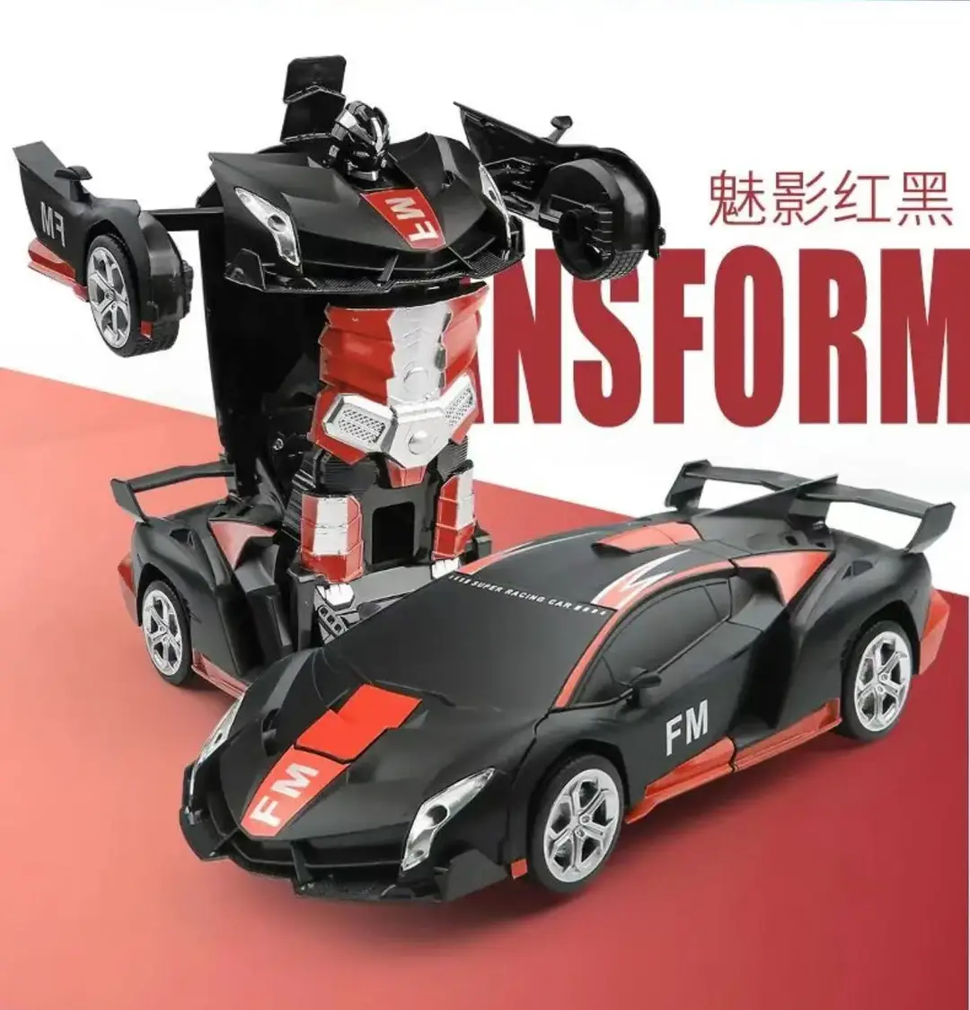 Remote Control Transforming Car Charging Racing Car King Kong Robot Baby Boy and Girl Kidsren's Police Car Toy Gift — feature 8