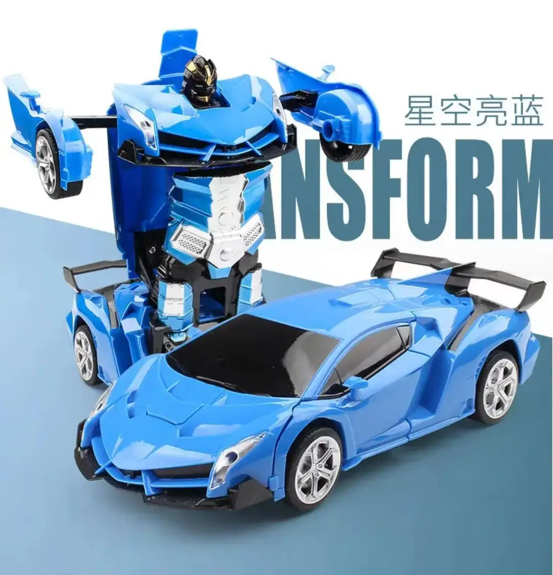 Remote Control Transforming Car Charging Racing Car King Kong Robot Baby Boy and Girl Kidsren's Police Car Toy Gift — feature 9