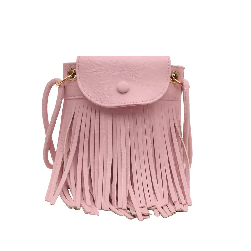 Women's Tan Fret Tassel Shoulder Bag - Image 9
