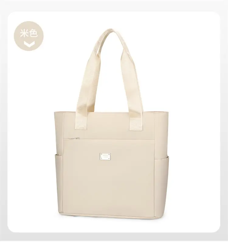 Women's Pink Large Capacity Canvas Tote Bag — feature 24