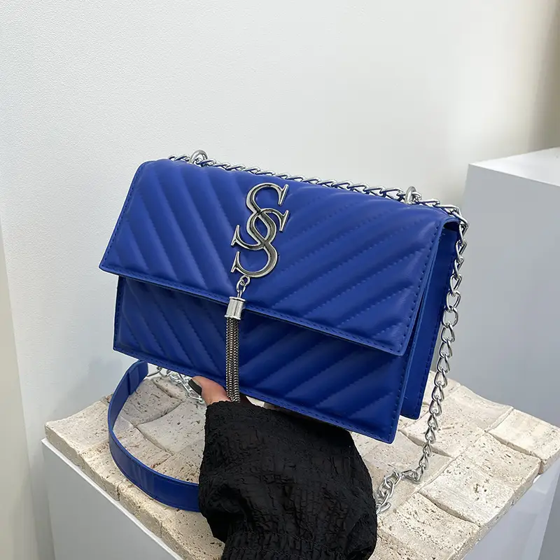 Blue French Trend Crossbody Bag 2025 Summer - Image 7