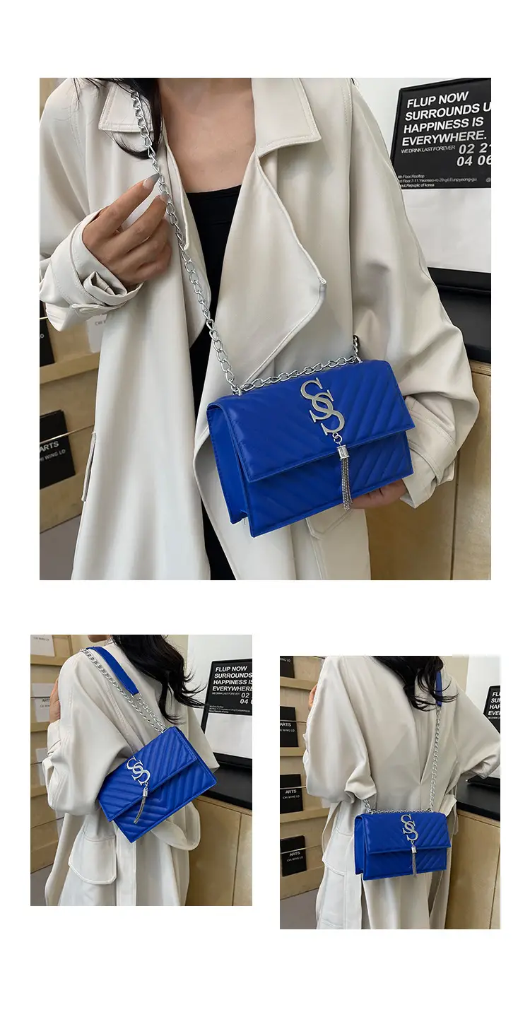 Blue French Trend Crossbody Bag 2025 Summer — feature 12