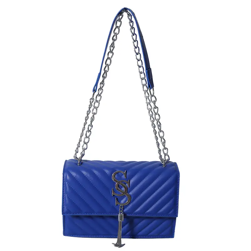 Blue French Trend Crossbody Bag 2025 Summer - Image 6