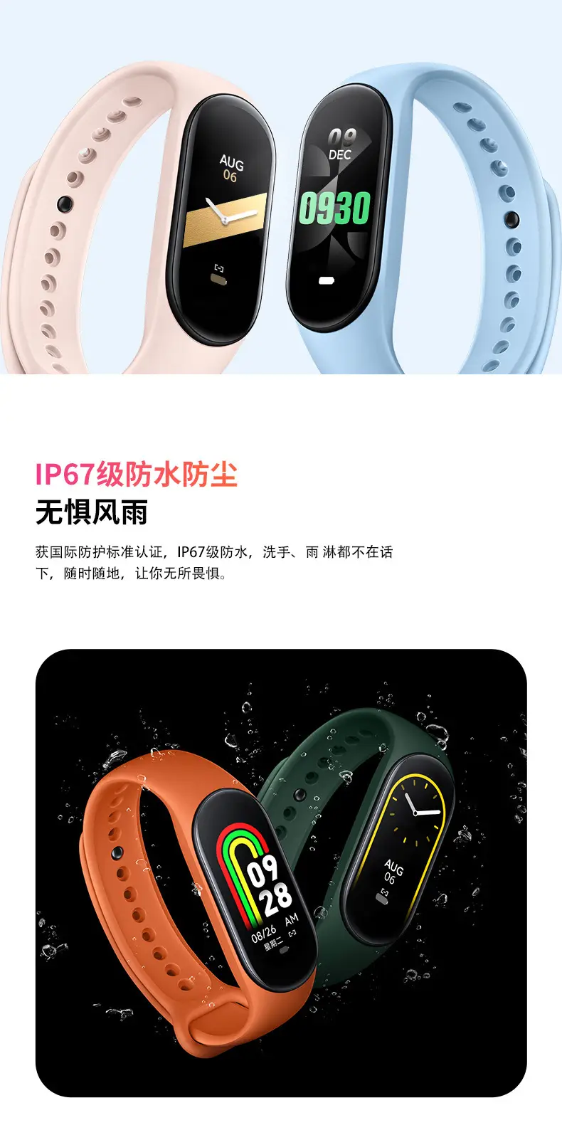Smart Band B Bluetooth Heart Rate Pedometer with Charging — feature 7