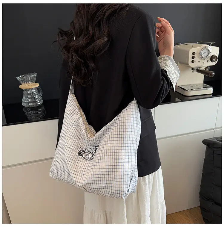 Blue Checkered Crossbody Bag for Women 2026 — feature 24