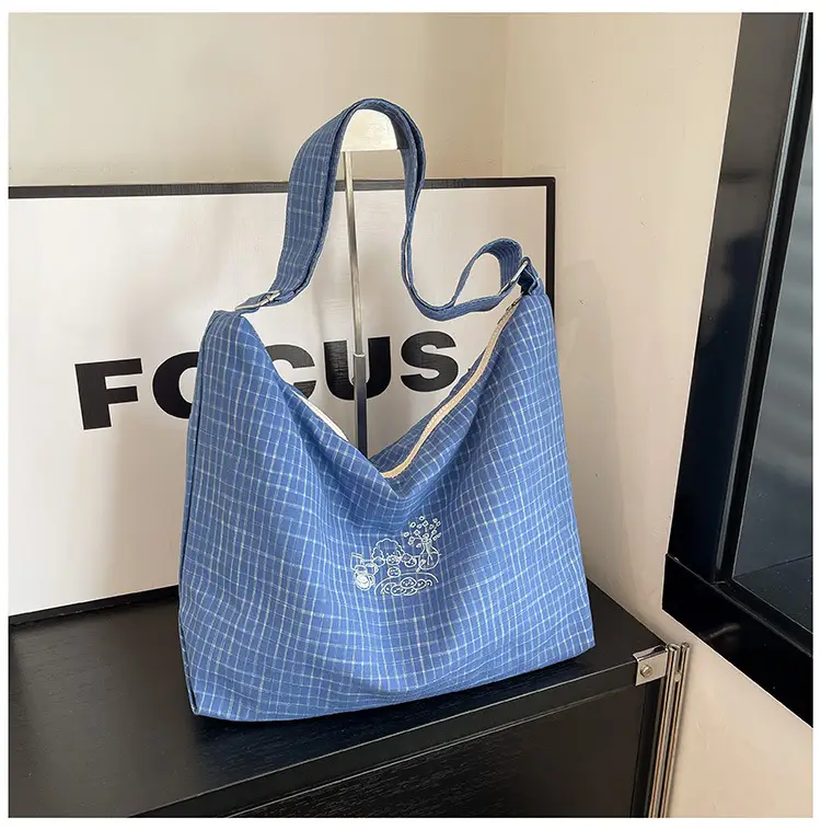 Blue Checkered Crossbody Bag for Women 2026 — feature 32