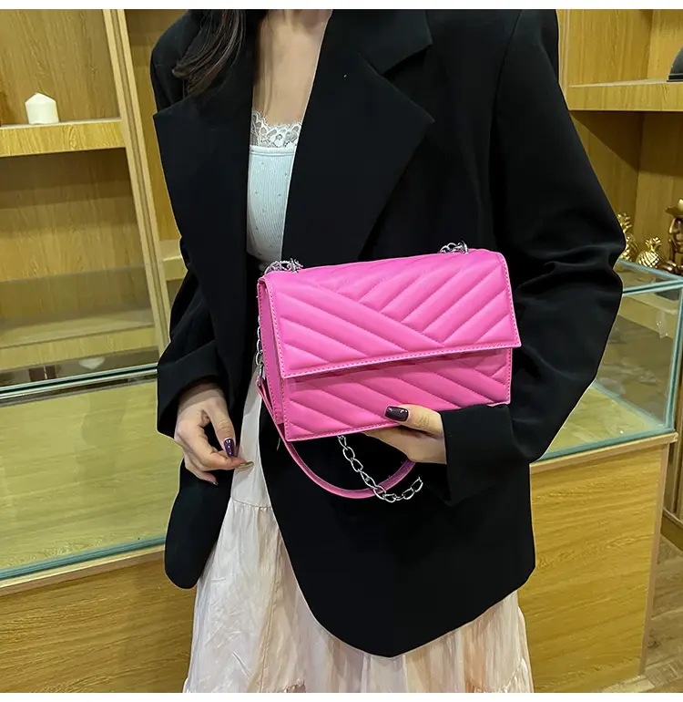 Blue Textured Microphone Bag for Women — feature 19