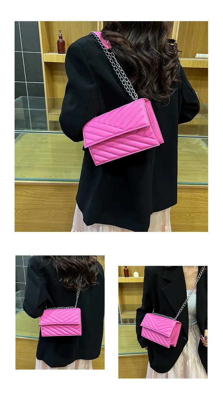 Blue Textured Microphone Bag for Women — feature 24