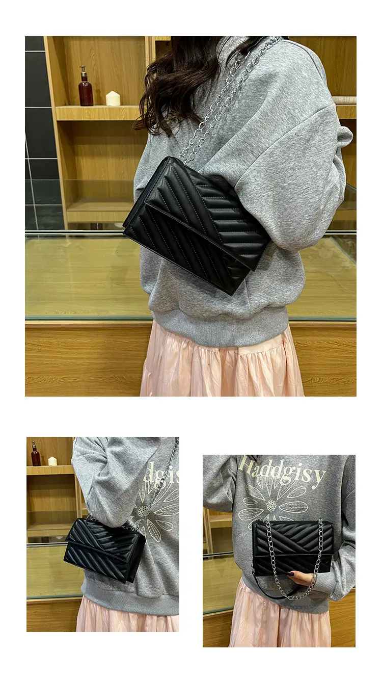 Blue Textured Microphone Bag for Women — feature 26