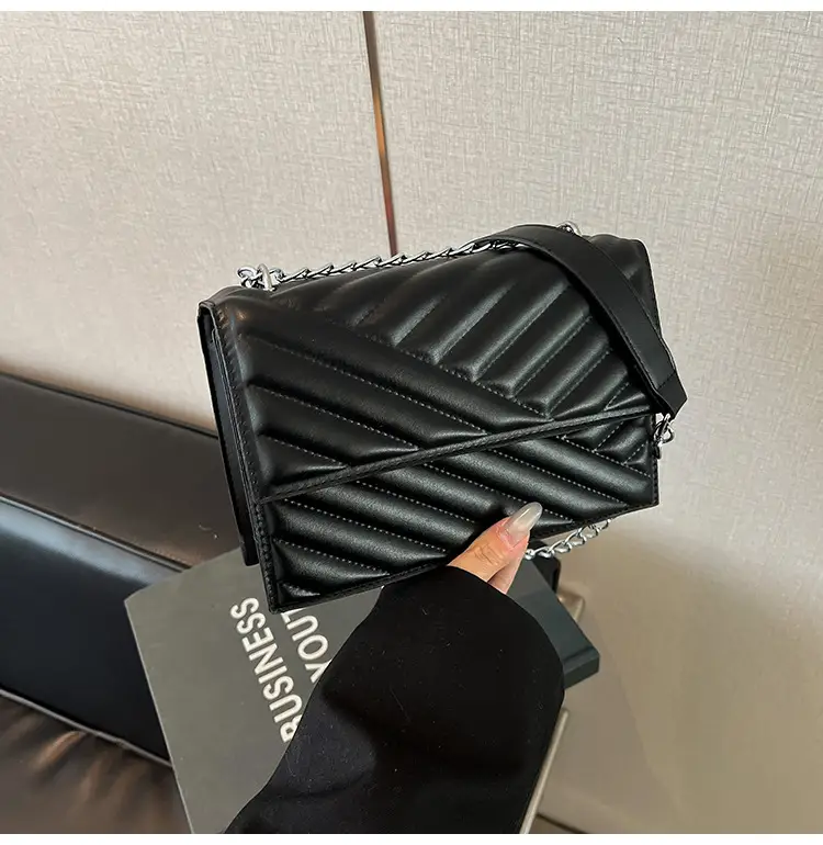 Blue Textured Microphone Bag for Women — feature 32