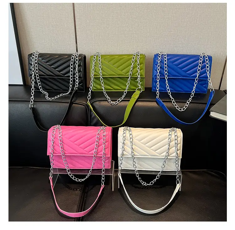 Blue Textured Microphone Bag for Women — feature 33