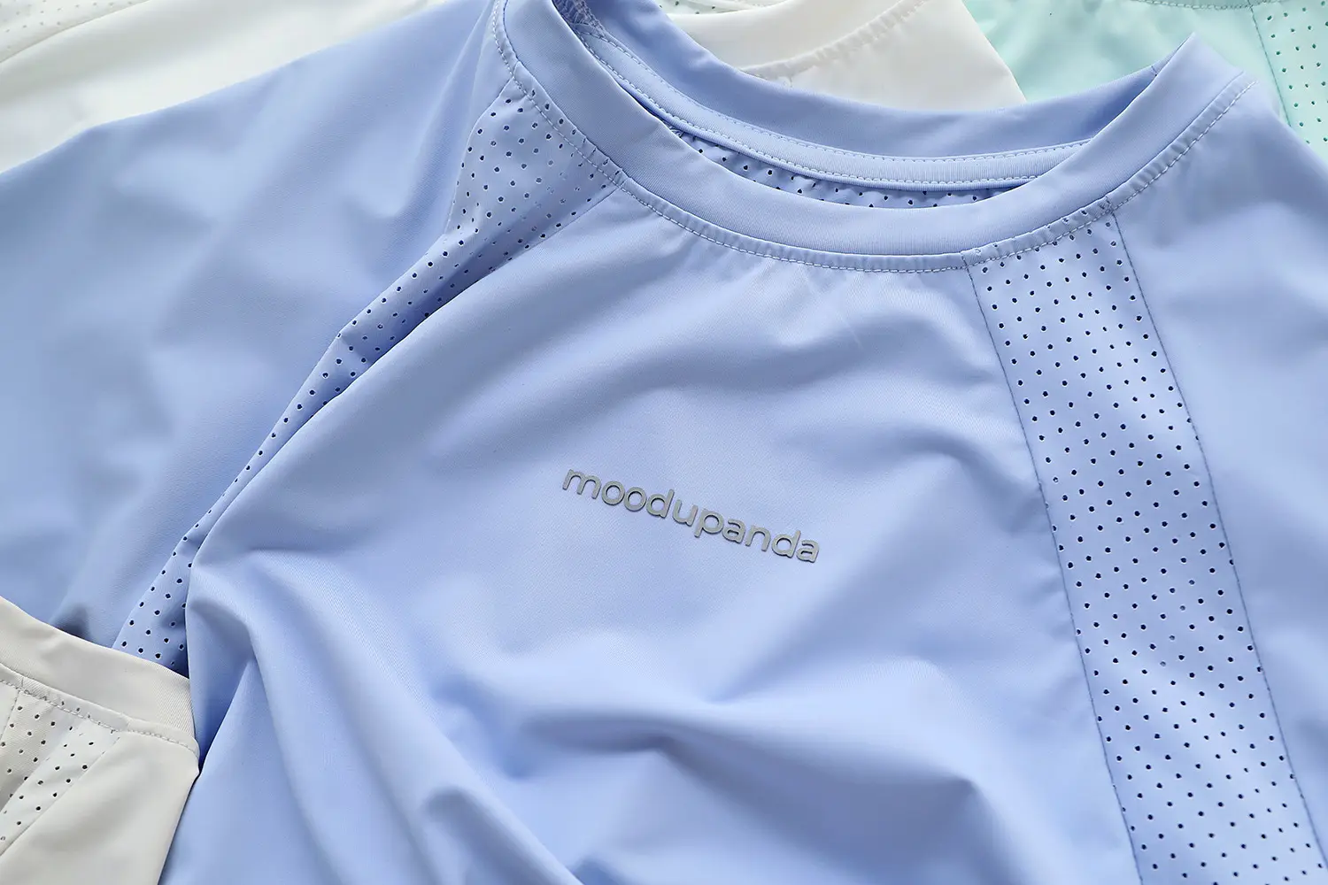 Children's Light Blue Quick-Dry T-Shirt Medium Large — feature 7