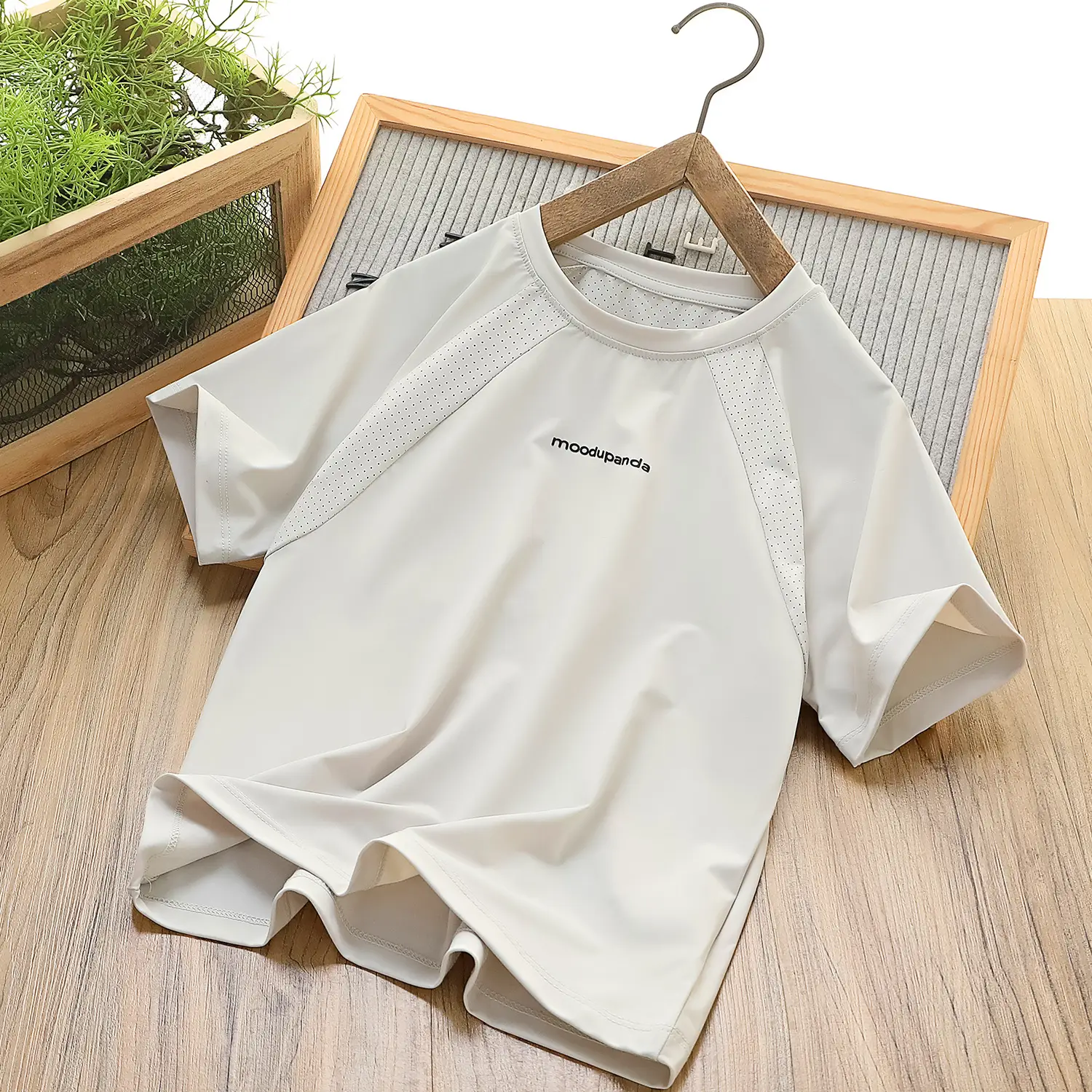 Children's Light Blue Quick-Dry T-Shirt Medium Large