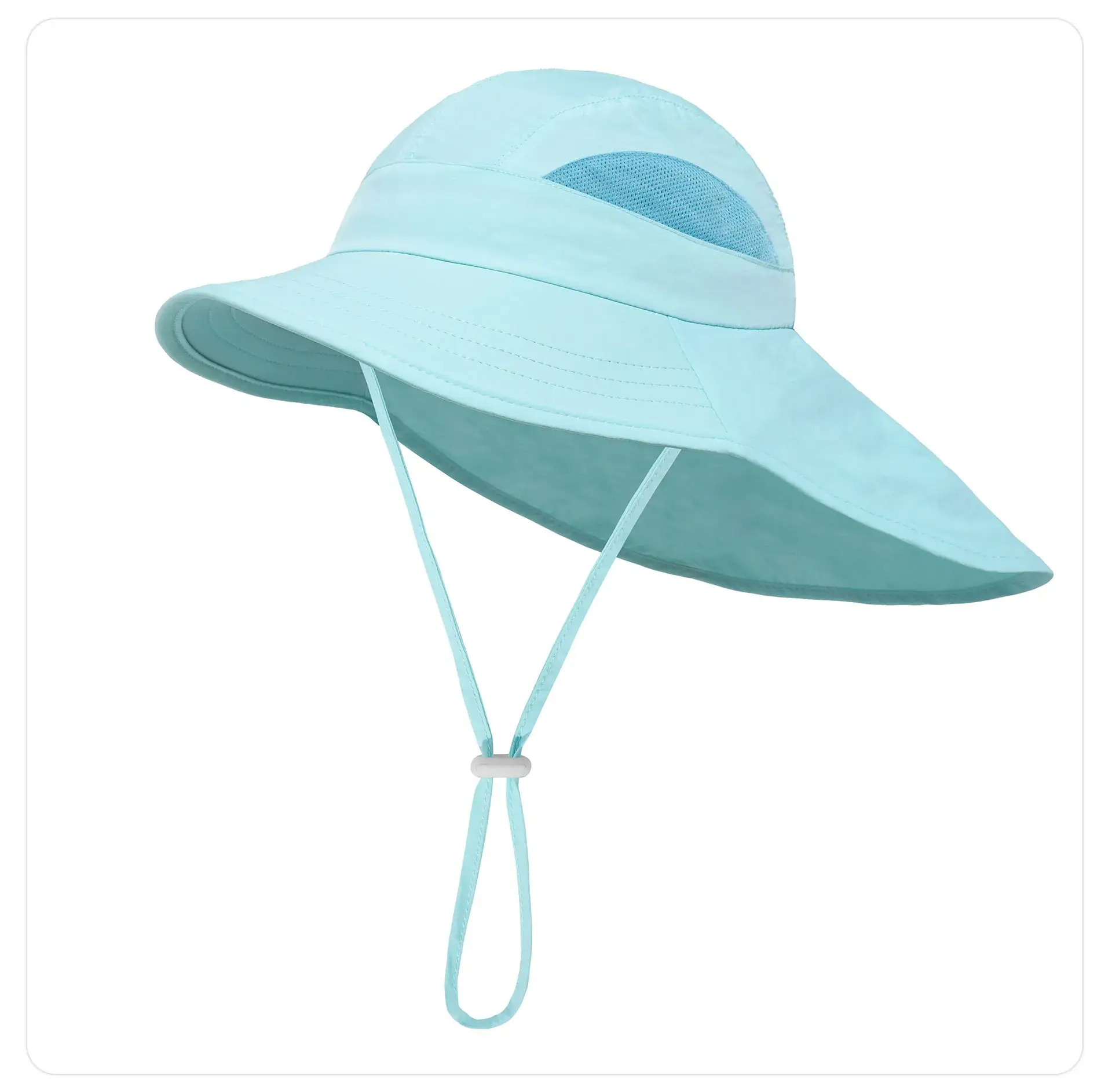 Lilac Wide Brim Adjustable Sun Hat for Kids — feature 29