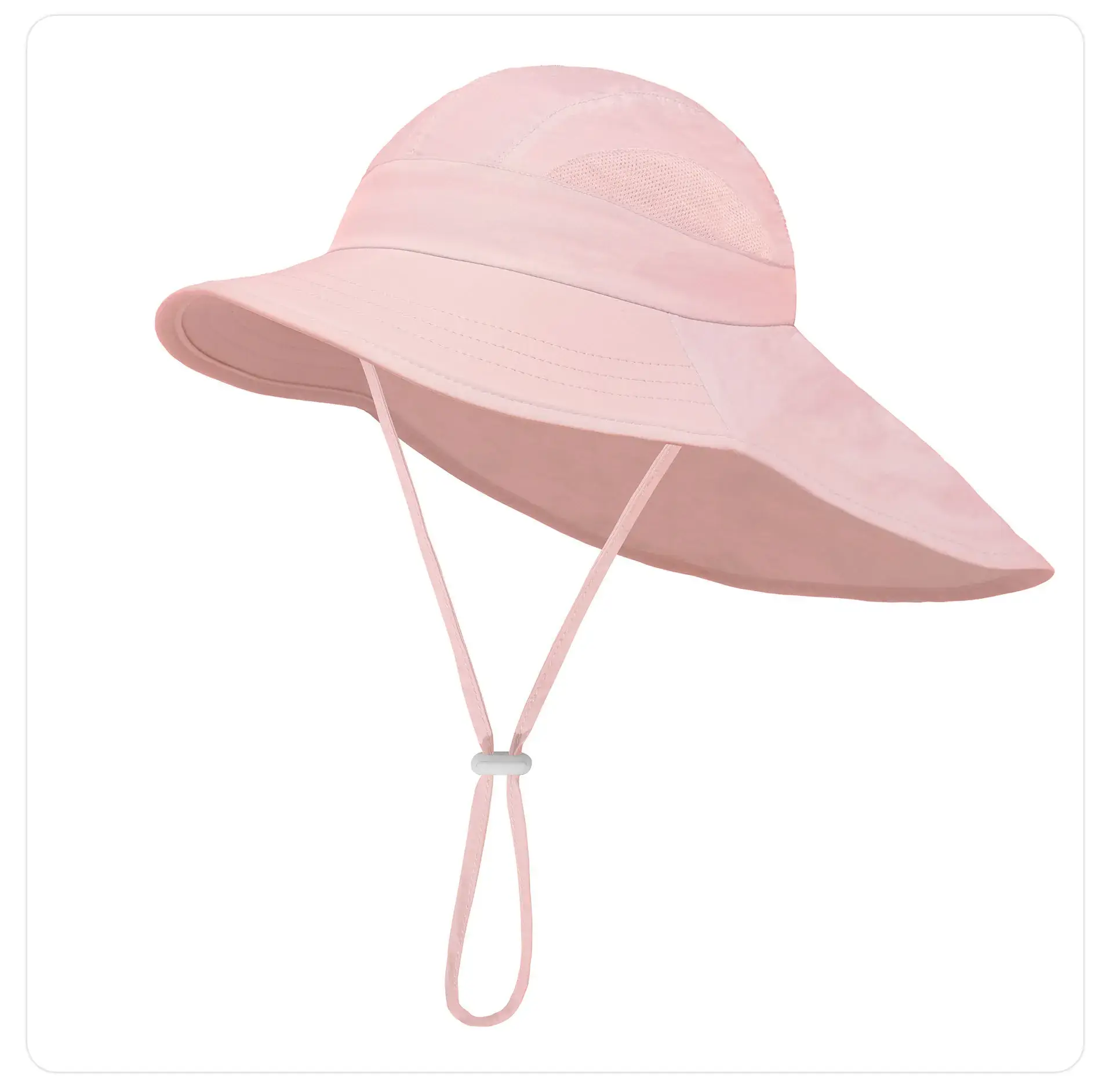 Lilac Wide Brim Adjustable Sun Hat for Kids — feature 31