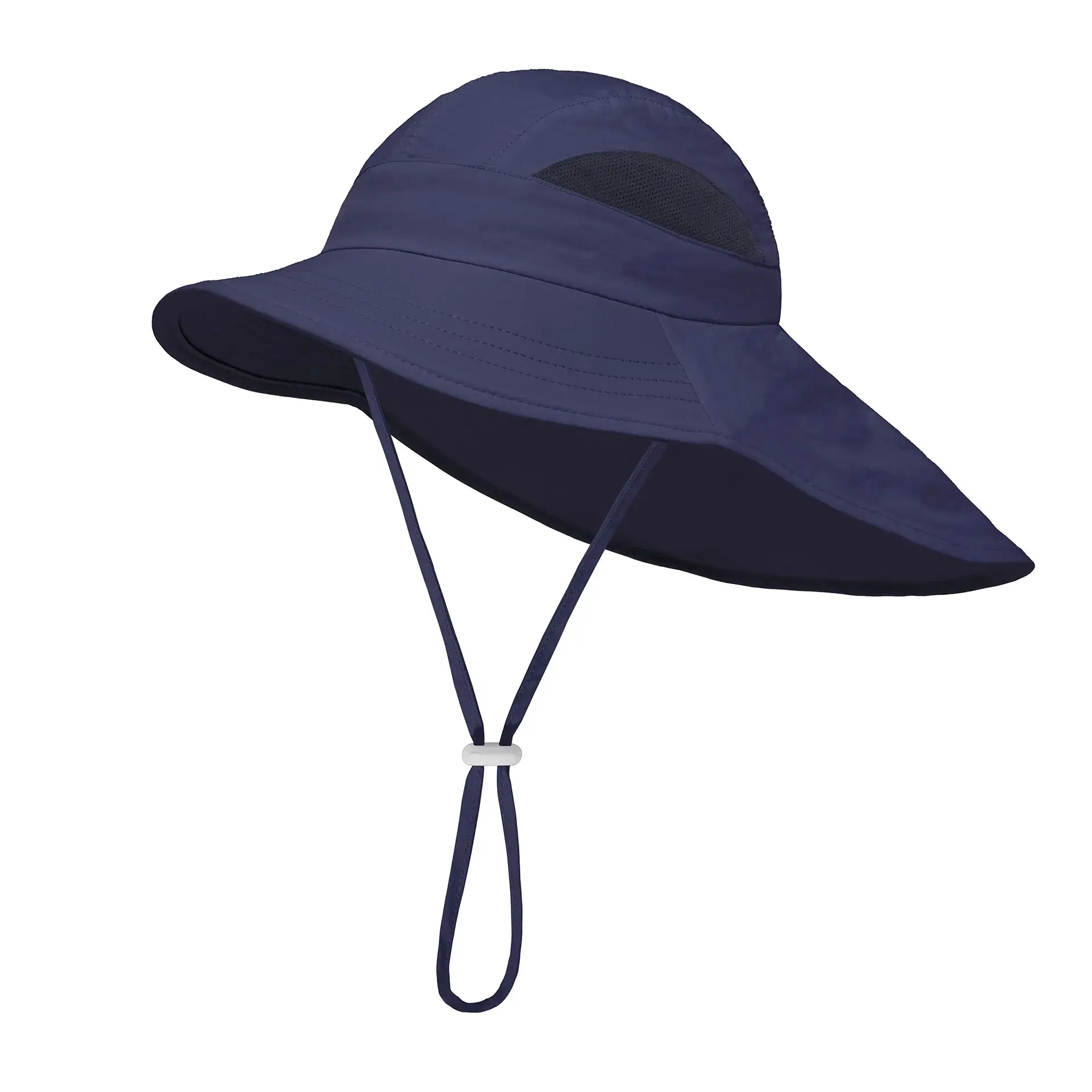 Lilac Wide Brim Adjustable Sun Hat for Kids - Image 2