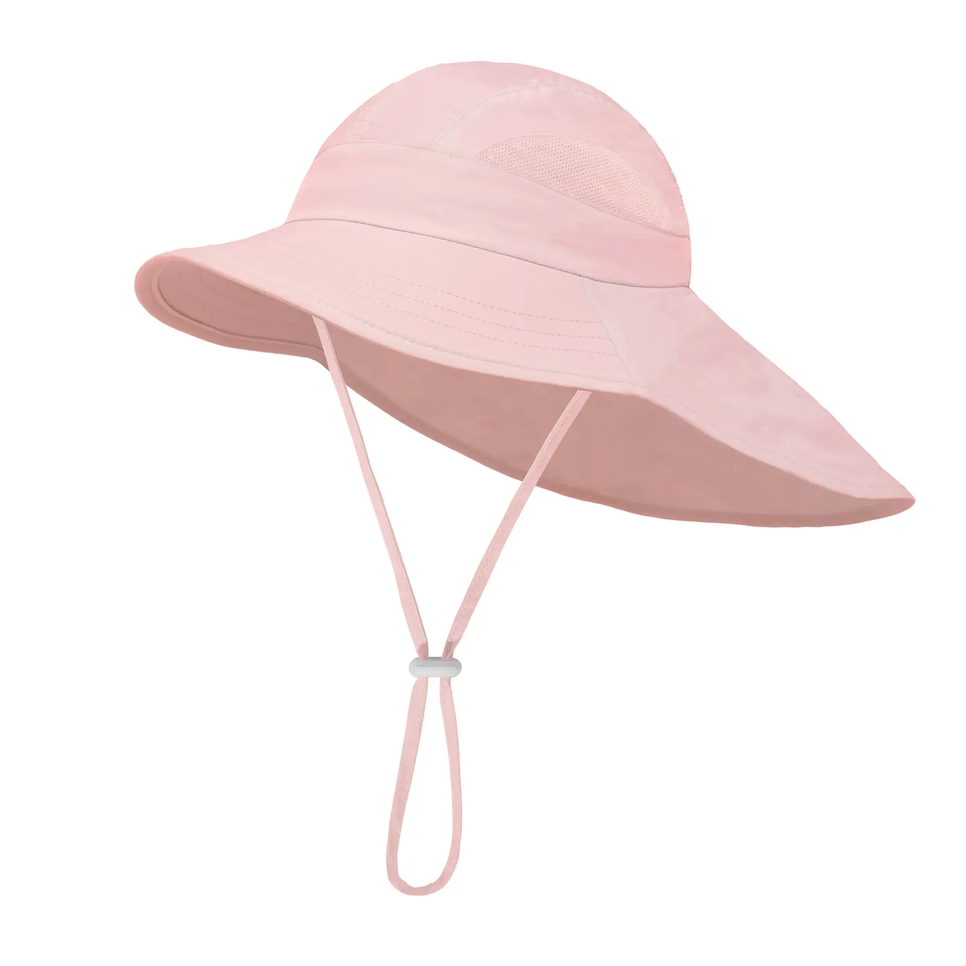 Lilac Wide Brim Adjustable Sun Hat for Kids - Image 3