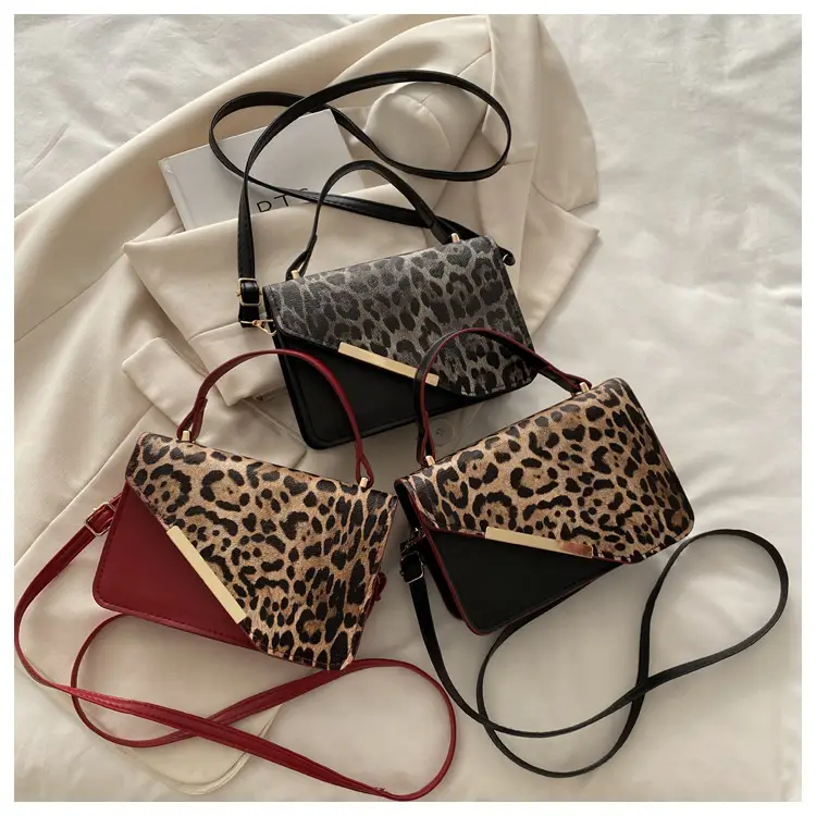 Leopard Print Red Strap Shoulder Bag — feature 26