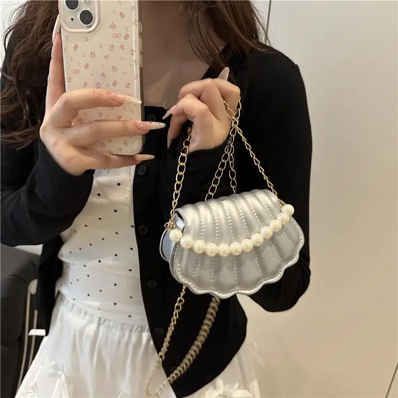 Pearl Chain Crossbody Bag for Women Summer 2025 — feature 11