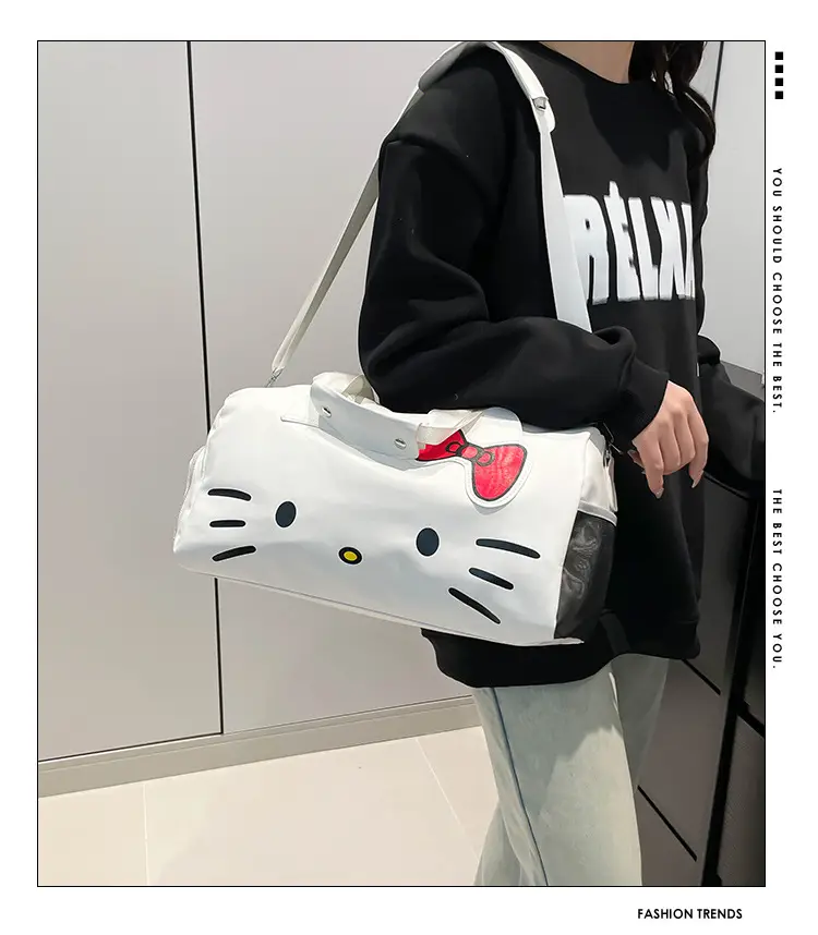 Hellokitty Cartoon Crossbody Bag with Bow — feature 3