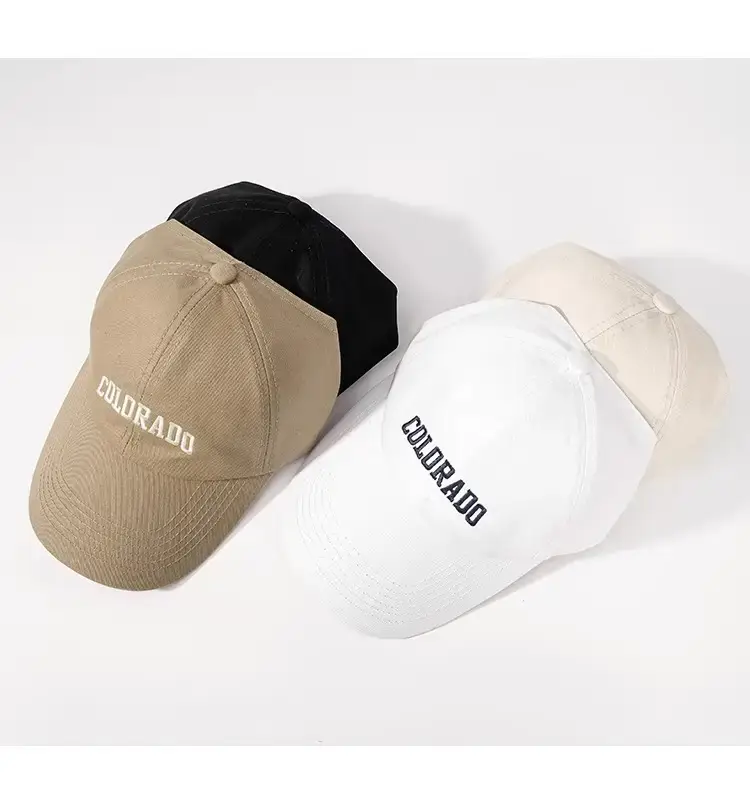 Women Black Baseball Cap Wide Brim Sun Hat — feature 18