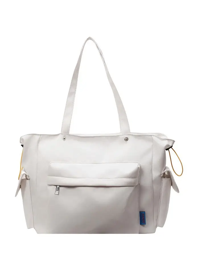 Women's Tan Canvas Shoulder Bag Large Capacity 2025